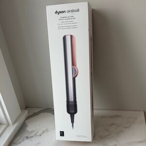 Dyson AirStrait Hair Dryer - Metallic Silver and Soft Pink